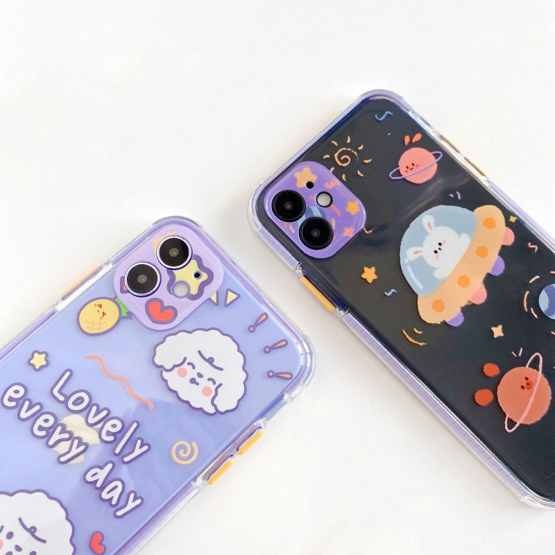 Ốp lưng iphone Lovely Everyday viền màu chống trượt 6/6plus/6s/6splus/7/7plus/8/8plus/x/xs/11/12/pro/max/plus/promax