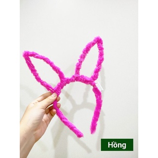 Bờm tai thỏ lông phát sáng cho bé
