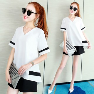 Bộ cộc cổ V cho người béo mập