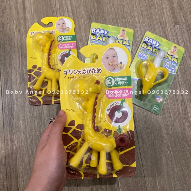 [𝑮𝑰𝑨́ 𝑯𝑼𝒀̉ 𝑫𝑰𝑬̣̂𝑻] Gặm nướu hươu, chuối cho bé, kích thích mọc răng, kích thích phản xạ nhai