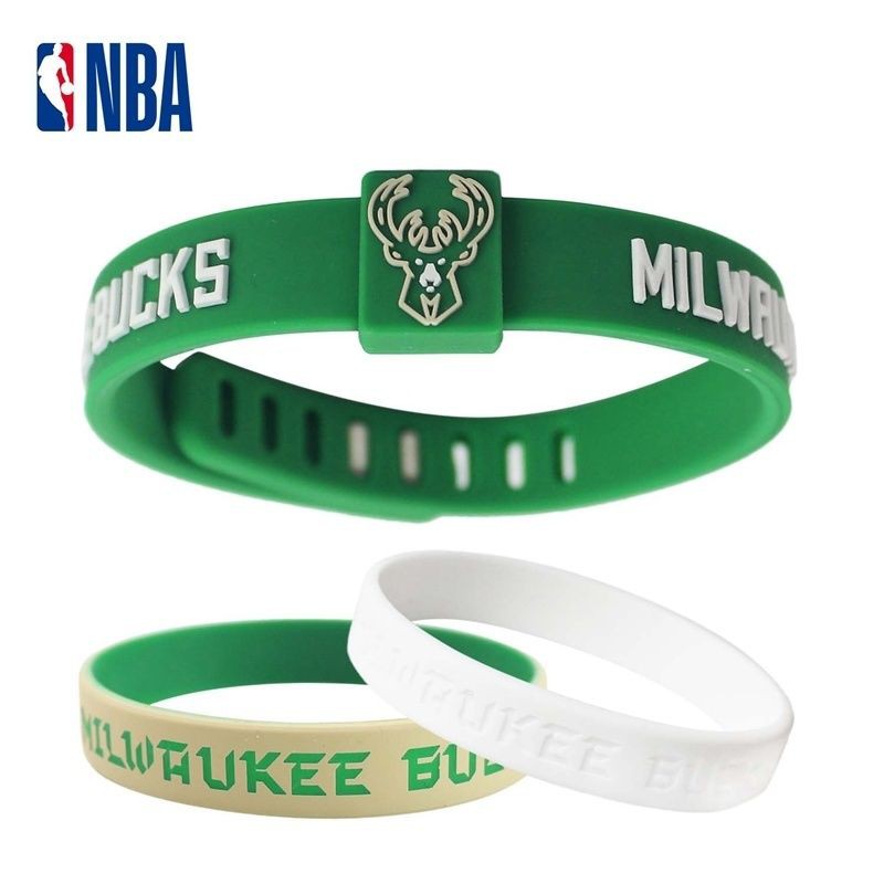 ✌❒ↂNBA Basketball Bracelet Silicone Sports Wristband Lakers James Warriors Nets Celtics Harden Irving