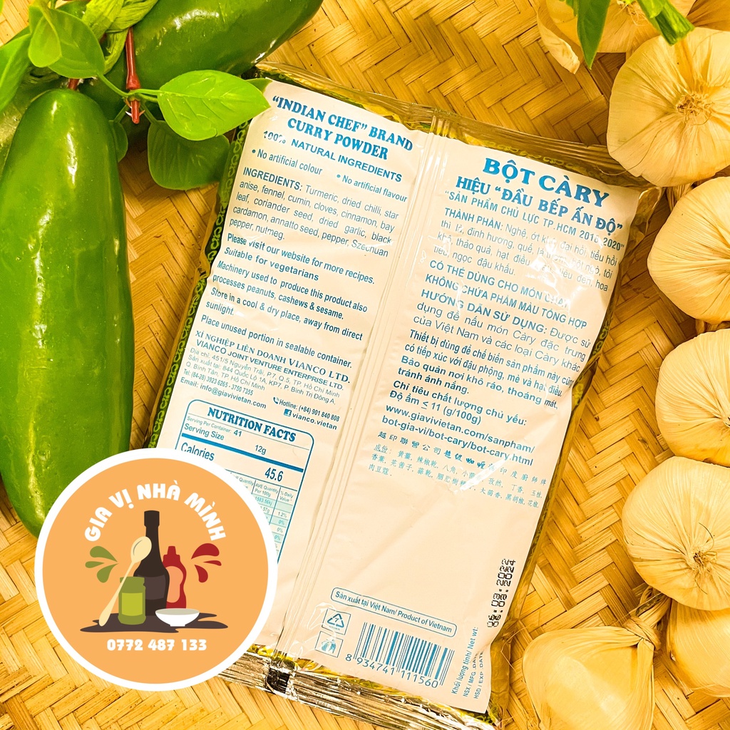BỘT CARI ẤN ĐỘ - GÓI 500GR