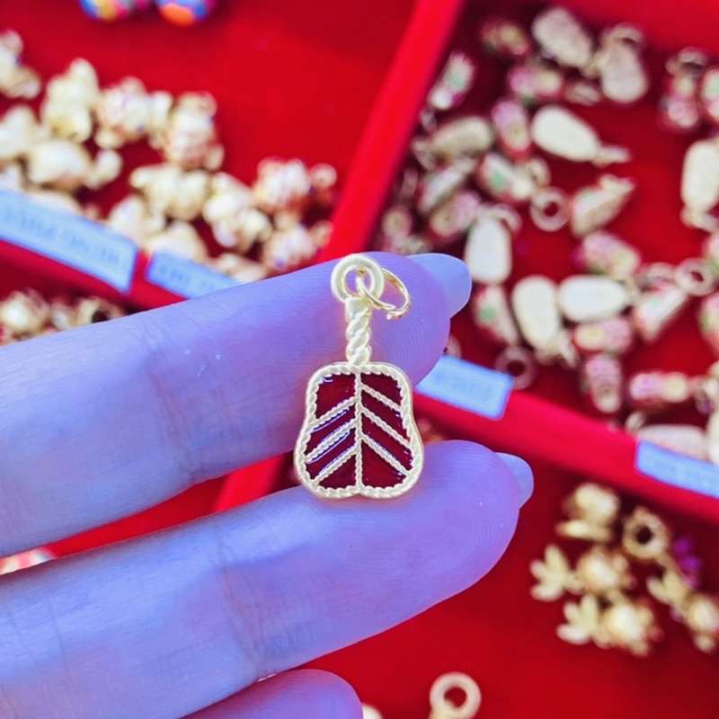 Charm Quạt Ba Tiêu Đỏ làm vòng DIY