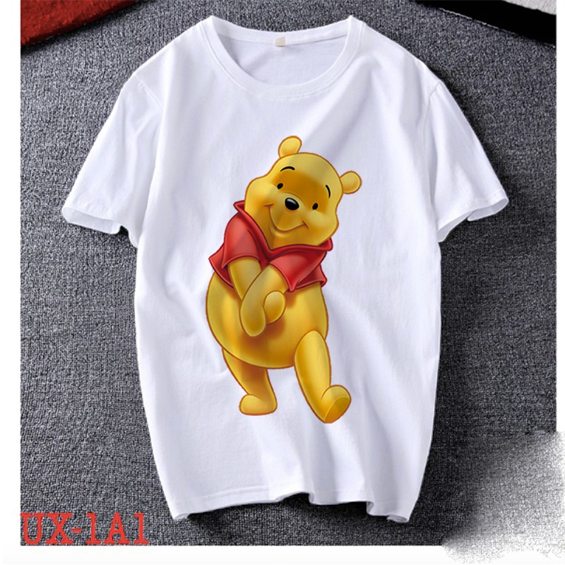 Áo thun Unisex Cotton -  gấu pooh duyên dáng