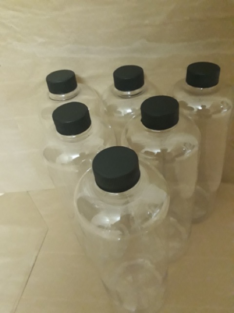 5 chai tròn 1000ml Dày cao cấp dày dặn