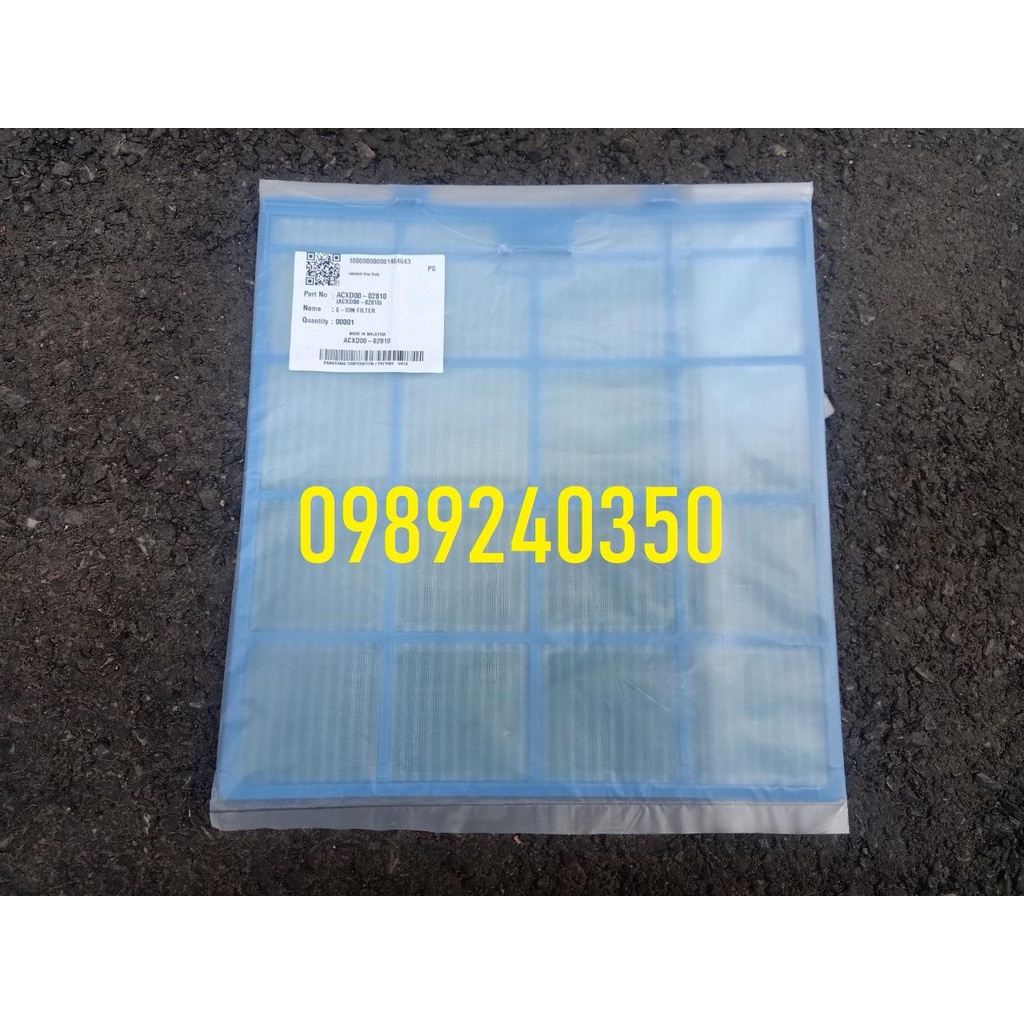 Bộ 2 Tấm Lưới lọc điều hòa máy lạnh Panasonic màu xanh kích cỡ 30,5 x 32 cm mới chính hãng