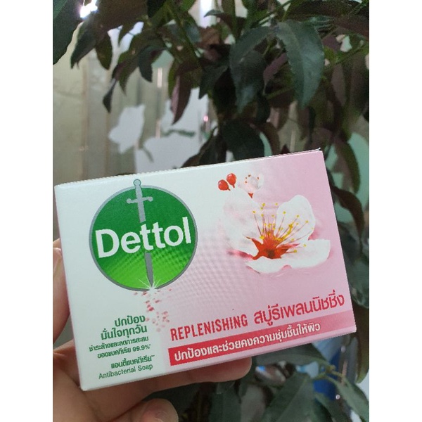 Xà bông kháng khuẩn Dettol Replenishing (cục 100g)  - Đông Anh Pharma