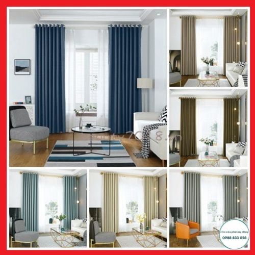 Rèm cửa sổ chống nắng giá rẻ, cản sáng chống tia uv | màn cửa sổ vải gấp decor phòng ngủ &amp; phòng khách siêu đẹp