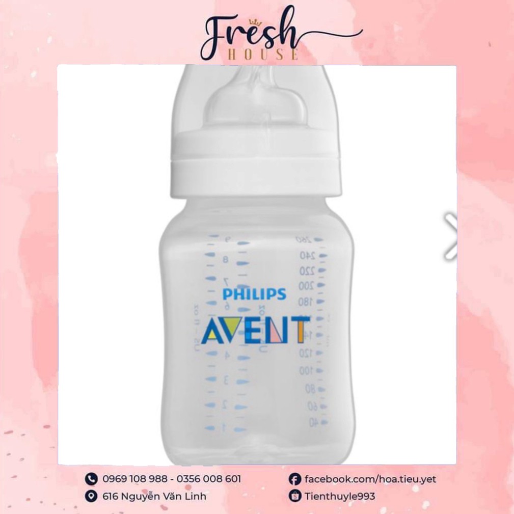 Bình sữa Avent Anti colic 260ml