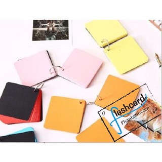 Combo 5 bộ Flashcards tiếng anh 7x7x2.5cm lựa màu - Flashcard Phan Liên
