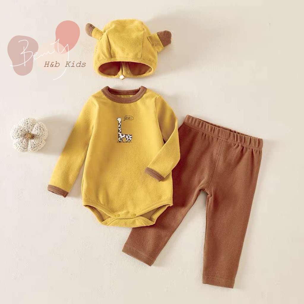 Bộ Body Dài Thu Đông Cho Bé Siêu Cưng