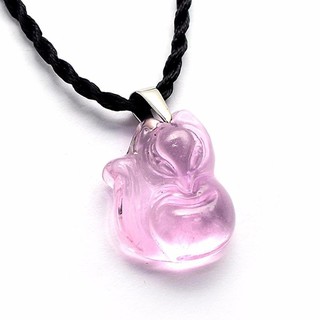 Dây chuyền nữ mặt đá hồ ly PT2017(Hồng phấn)