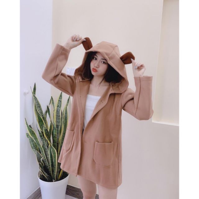 áo dạ nữ tai gấu đẹp | BigBuy360 - bigbuy360.vn