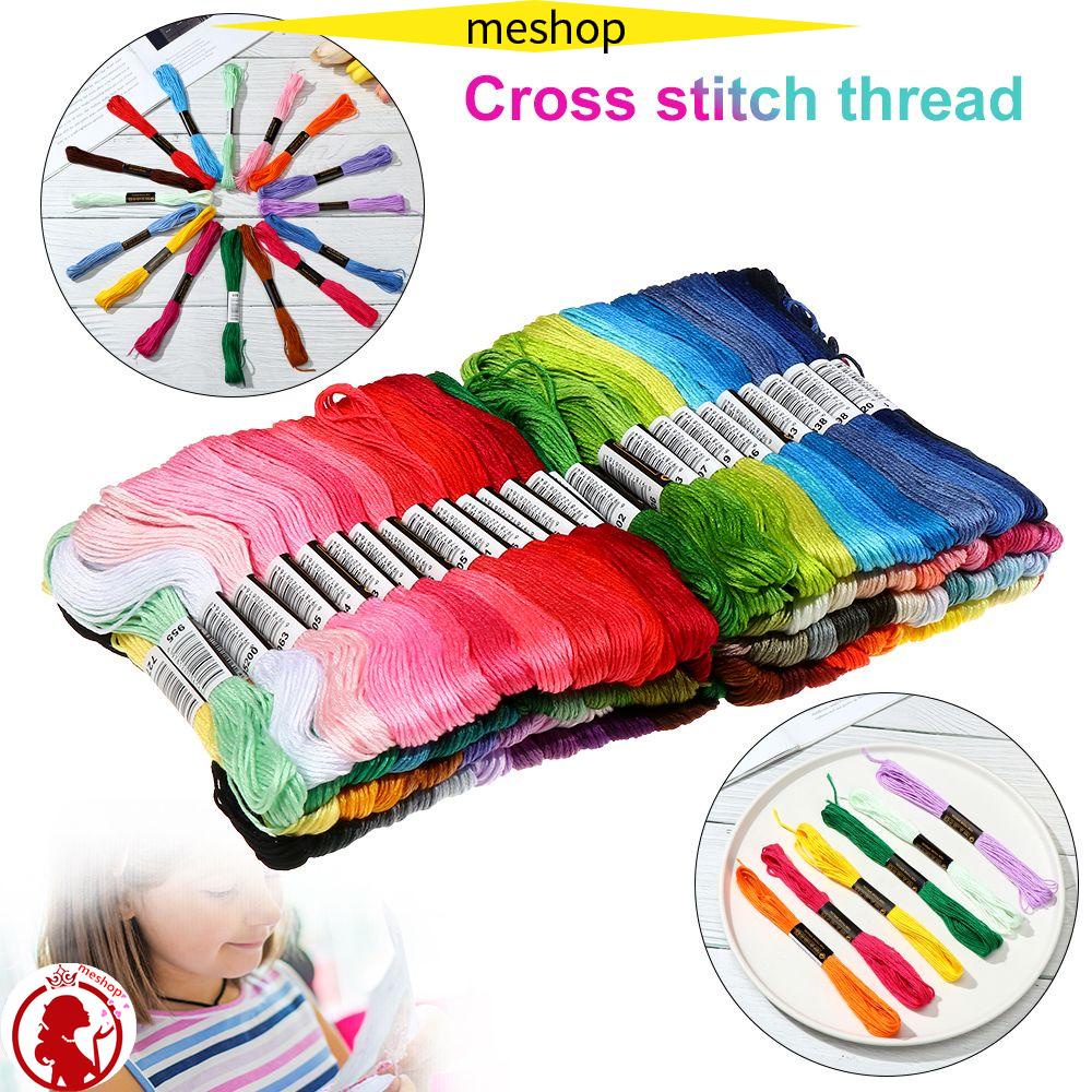 Bộ Dụng Cụ Thêu Tranh Chữ Thập Bằng Cotton Nhiều Màu Sắc DIY