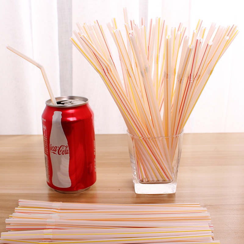 Ống hút nhựa cao cấp bịch 100 cái