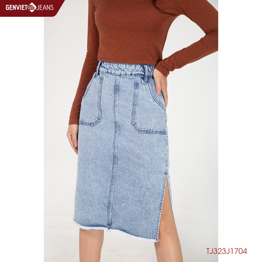 Juyp nữ jeans suông TJ323J1704 GENVIET