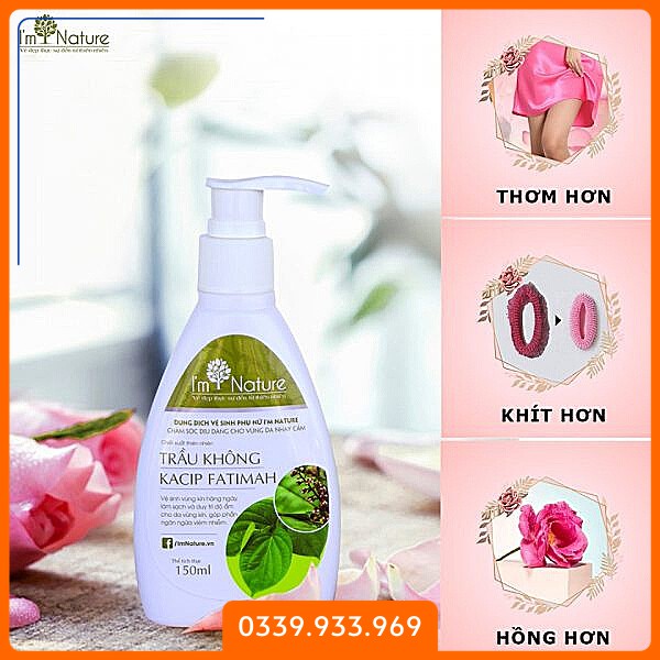 (TẶNG QUÀ 150K) Dung Dịch Vệ Sinh Phụ Nữ Trầu Không I'm Nature 150ml