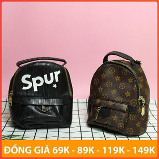 [Hàng bao chuẩn] Ba lô Spur đen da gân hàng chính hãng [BA01] hàng đẹp