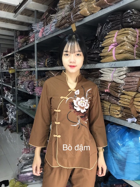 Đồ đi chùa_ đồ đi chùa cho nữ _ đồ lam _ sẫm cổ tàu