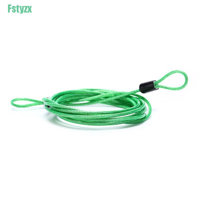 fstyzx 200CM x 2.5MM Cycling Sport Security Loop Cable Lock Bicycle Scooter U-Lock new