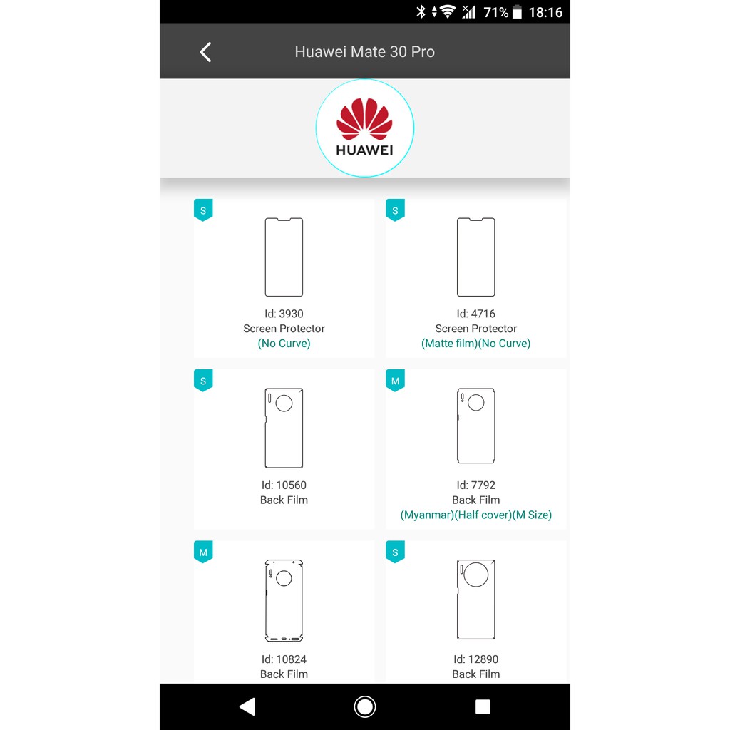 Miếng dán PPF Huawei Mate 30 / Mate 30 Pro / Mate 30 Pro 5G / Mate 30e / Mate 30 RS Japan Nano Premium màn hình mặt lưng