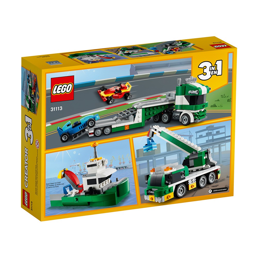 LEGO CREATOR 31113 Xe Tải Vận Chuyển Xe Đua ( 328 Chi tiết)