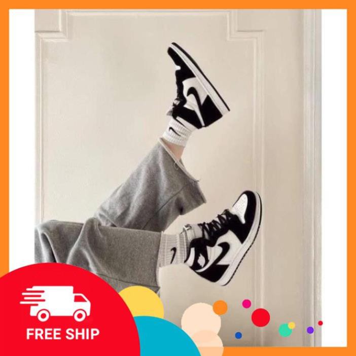 [ FREESHIP –BẢO HÀNH 12 THÁNG] GIÀY SNEAKER NAM NỮ JORDAN CAO CỔ ĐEN TRẮNG HOT TREND | BigBuy360 - bigbuy360.vn
