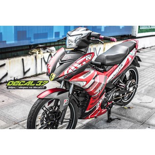 Tem Trùm Exciter 150 Ohlins đỏ đen