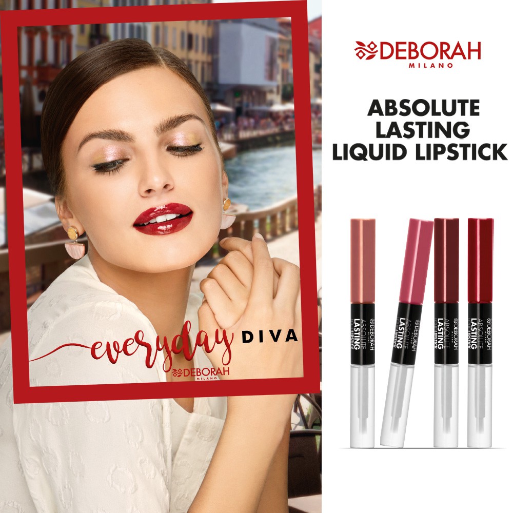 Son Kem Lâu Trôi 2 Đầu Deborah Milano Absolute Lasting Liquid Lipstick