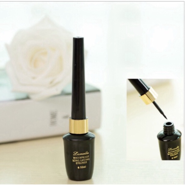 Kẻ mắt nước 💕𝑭𝒓𝒆𝒆𝒔𝒉𝒊𝒑💕 Lọ kẻ mắt nước Waterproof Long Lasting Eyeliner 10ml Lameila không thấm nước không trôi