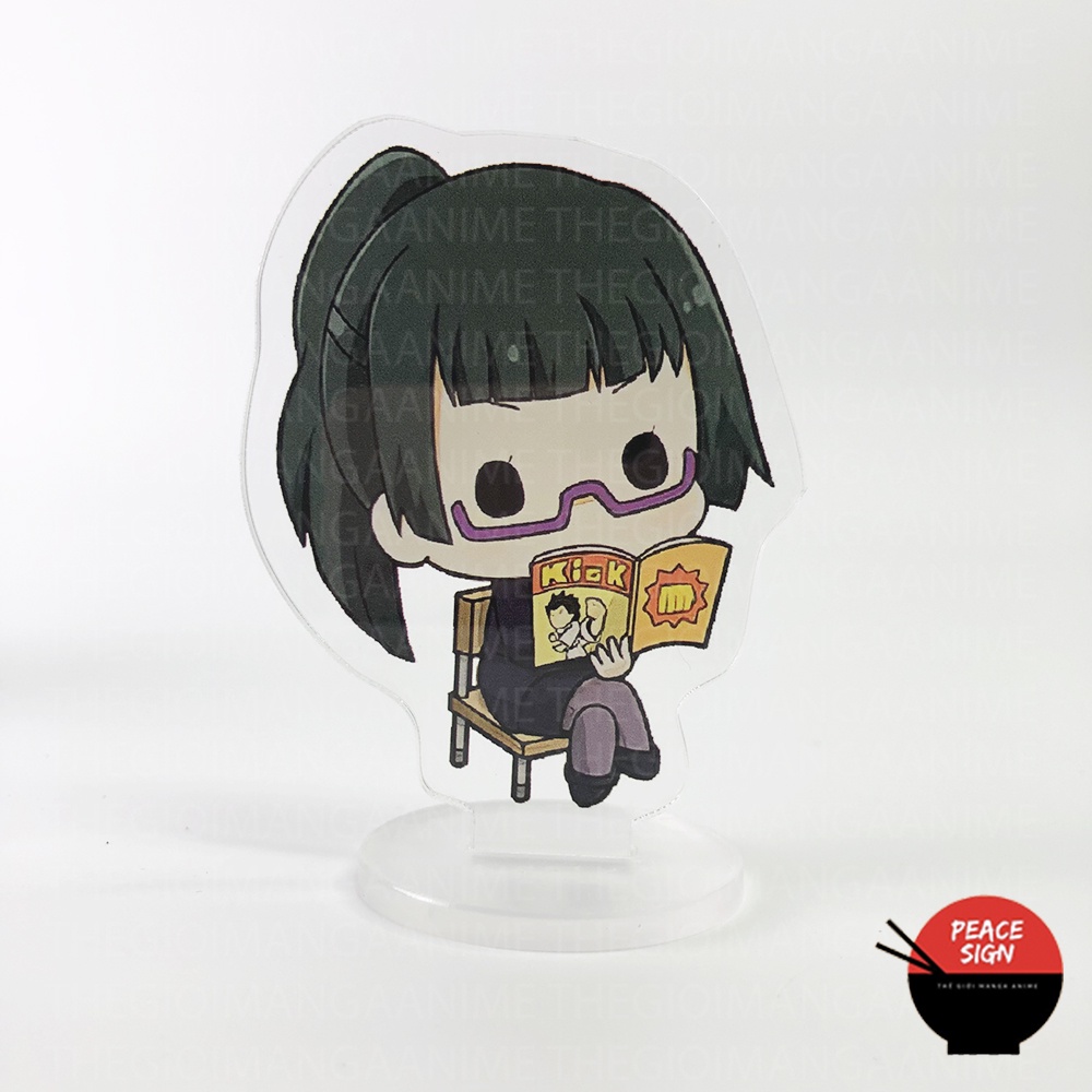 Standee mini JUJUTSU KAISEN ver ĐỌC SÁCH Chú Thuật Hồi Chiến Tượng Mô hình Acrylic Anime mica trưng bày