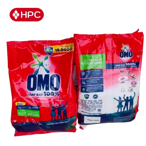 Bột Giặt OMO Công Nghệ Xanh, Sạch Cực Nhanh, Xóa Bay 100% Vết Bẩn Trong 1 Lần Vò 400G/800G/1.2kG - HOÀNG PHÁT STORE