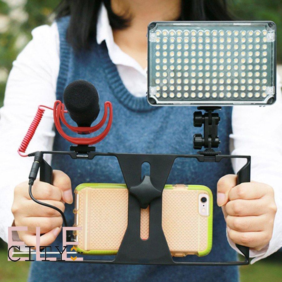 111ele} Video Camera Cage Stabilizer Film Making Rig For Smart Phone Video Rig Bracket | BigBuy360 - bigbuy360.vn