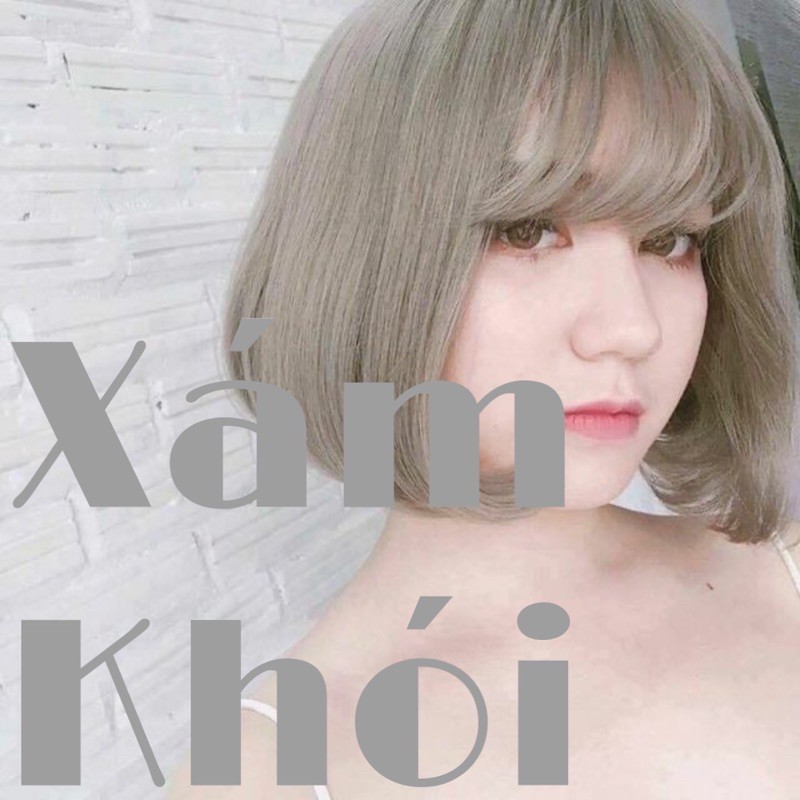 Thuốc nhuộm tóc màu xám khói+tặng oxy và bao tay | BigBuy360 - bigbuy360.vn