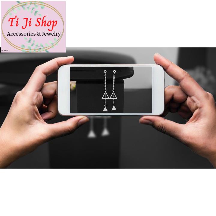 BÔNG TAI NỮ INOX TÒN TEN THỜI TRANG HÀN QUỐC sáng, đẹp, không đen