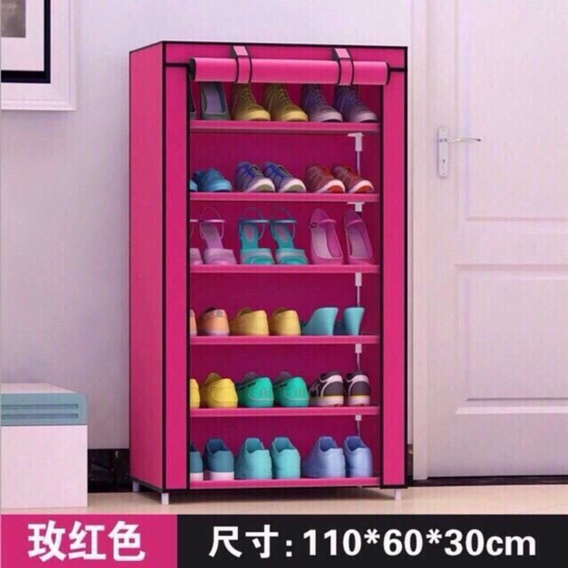 Tủ vải đựng giày 6 tầng