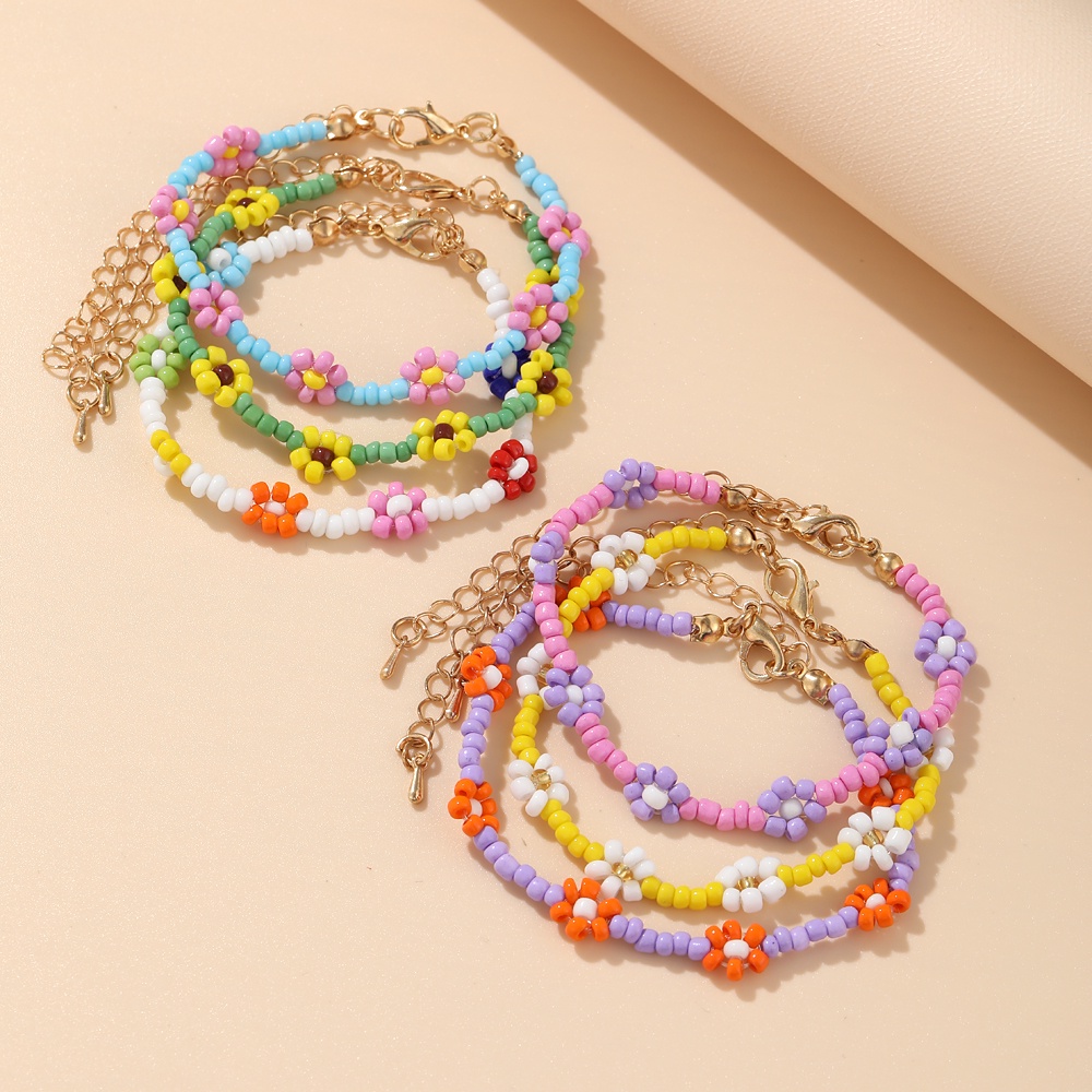 17KM Korean style pearl beads colorful bracelet for women accessories | WebRaoVat - webraovat.net.vn