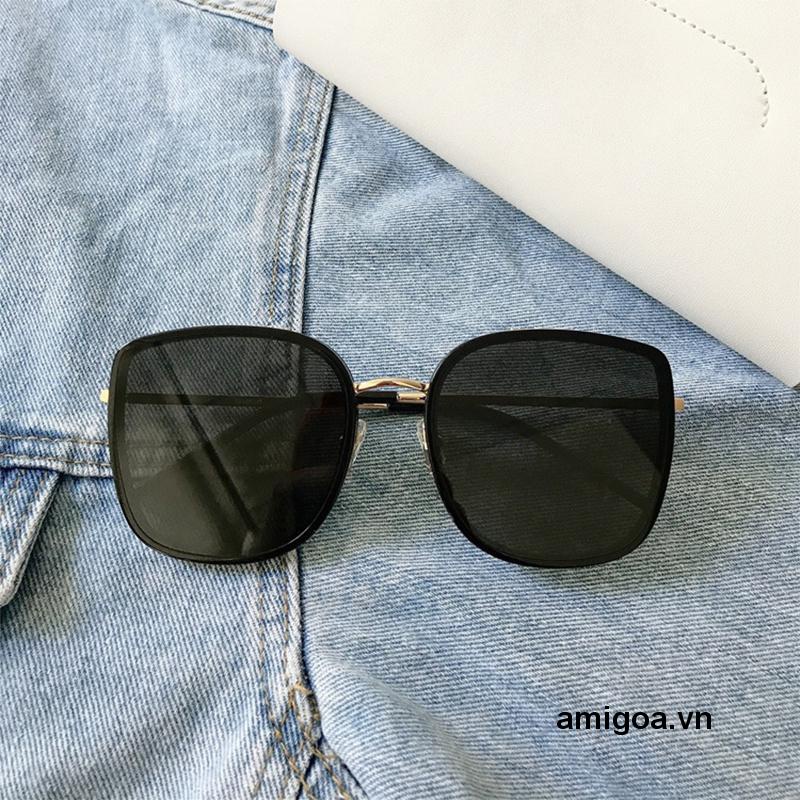 ✨✨Kính Râm Gọng Vuông Lớn Bằng Kim Loại Thời Trang Hàn Quốc