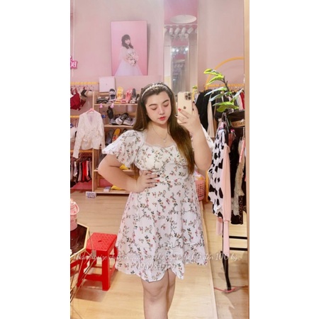 (BIGSIZE 60 ĐẾN 90 KÝ)Đầm hoa nhí hở lưng(có sẵn mút ngực) | BigBuy360 - bigbuy360.vn