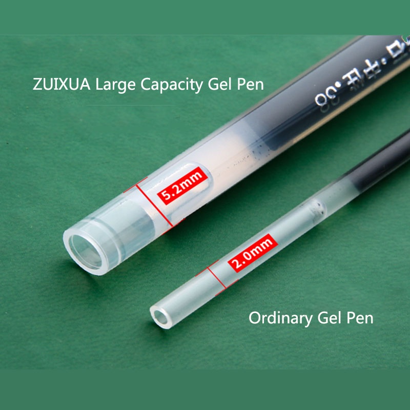 Bút Bi gel Zuxua Ngòi 0.38mm Màu Đen/Đỏ/Xanh Dương