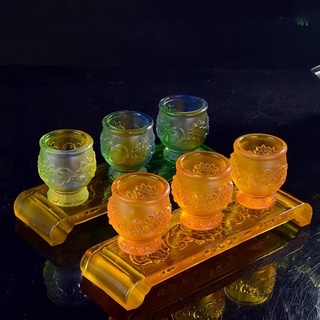 BỘ KỶ 3 CHÉN NƯỚC THỜ BẰNG LƯU LY