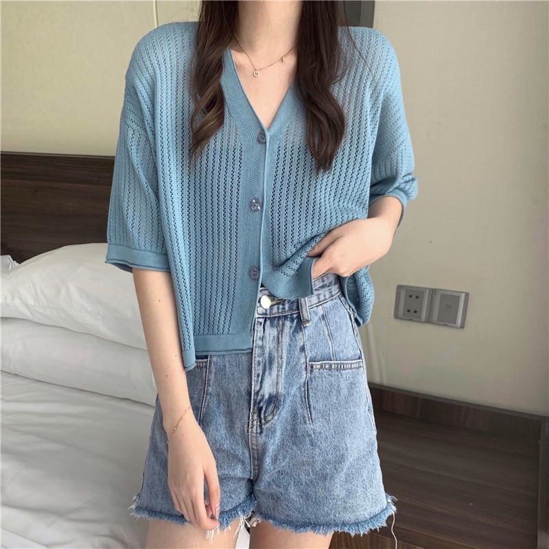 Áo Khoác cardigan Dệt Kim Mỏng Cổ Chữ V Thời Trang Dành Cho Nữ 2022 JL-TX-169