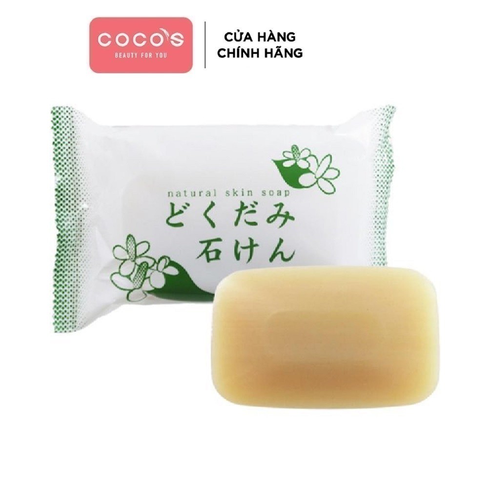 [Mã COSCOCOT4 -8% đơn 250K] Xà Phòng Rửa Mặt Ngừa Mụn Chiết Xuất Diếp Cá Dokudami Natural Skin Soap 130g