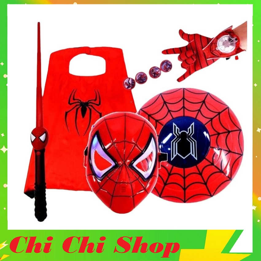 Áo Choàng Siêu Nhân Siêu Anh Hùng Đa Dạng Phụ Kiện Cho Bé Hóa Trang Vui Nhộn