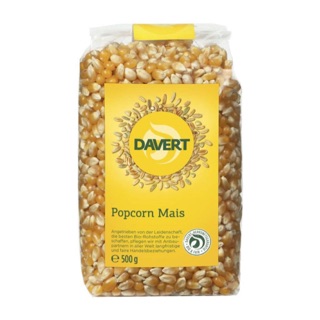 Hạt ngô nổ bỏng hữu cơ Davert 500gr