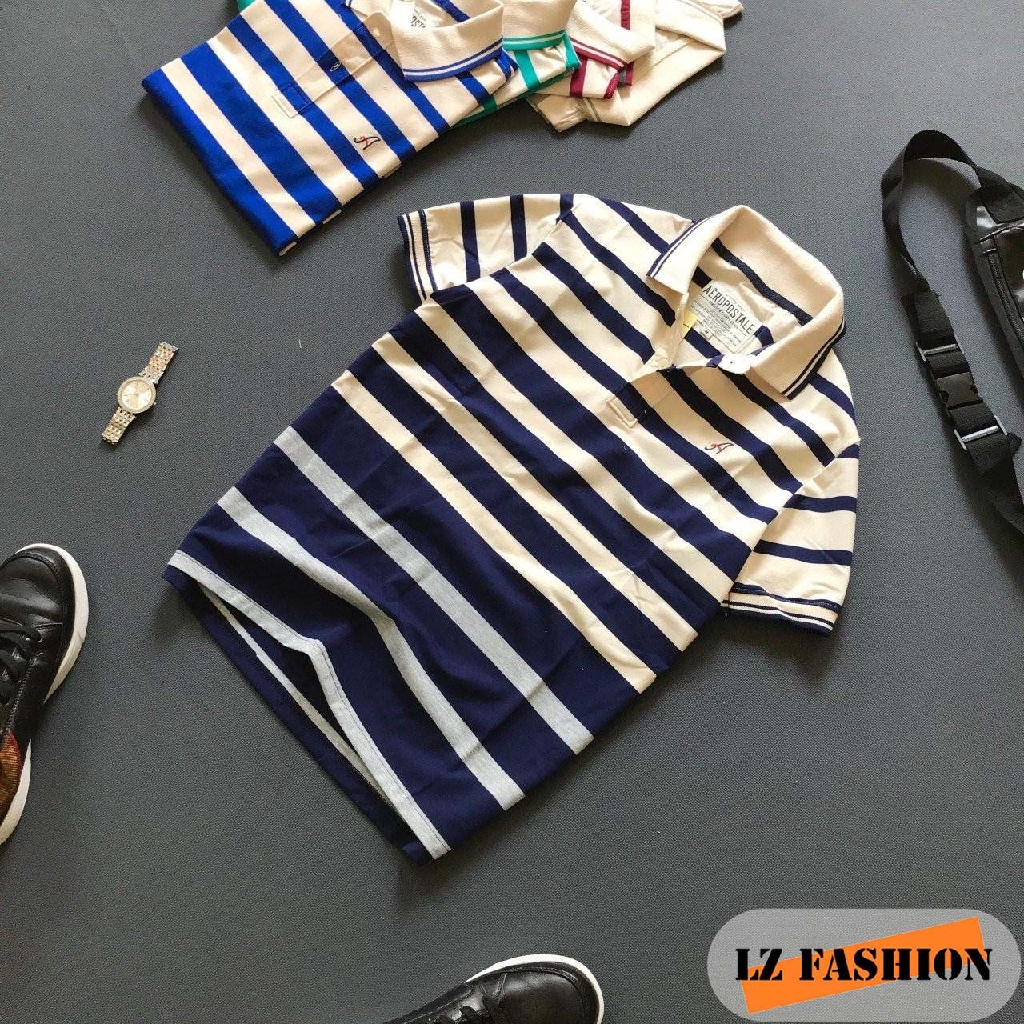 ÁO THUN NAM TRUNG NIÊN SỌC ALPHA CAO CẤP ĐẸP - LZ FASHION - PS060 | BigBuy360 - bigbuy360.vn