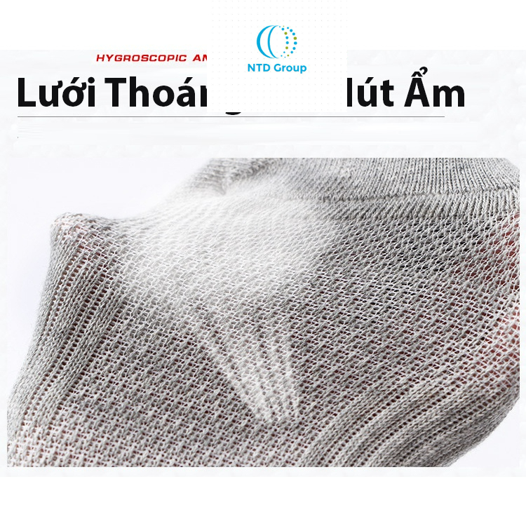 Tất Vớ Thể Thao Cổ Ngắn, Phù Hợp Chơi Thể Thao Chất Liệu Dày Dặn, Chống Tuột