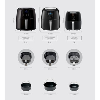 Nồi Chiên Không Dầu Lock&Lock EJF296BLK