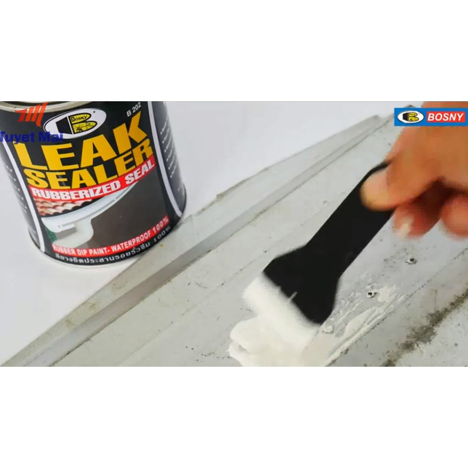 Sơn cao su chống thấm, chống dột Bosny - Leak Sealer Bosny B202 (500gr)