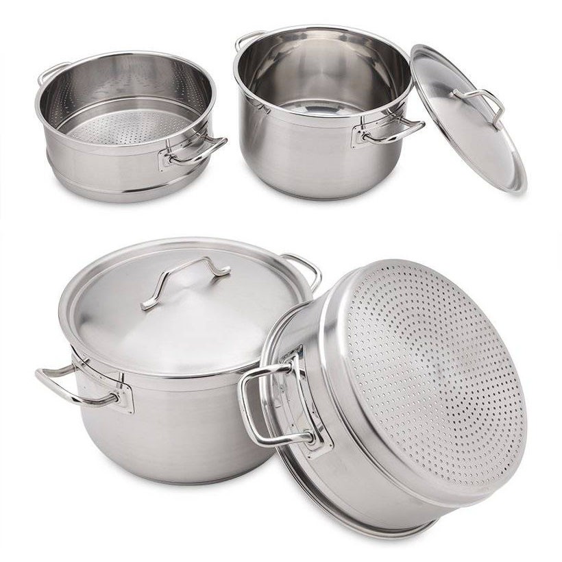 Bộ Nồi Xửng Hấp Inox 3 Đáy Fivestar 28cm Dung Tích 12 Lít Dùng Bếp Từ Hàng Chính Hãng, Bảo Hành 60 Tháng